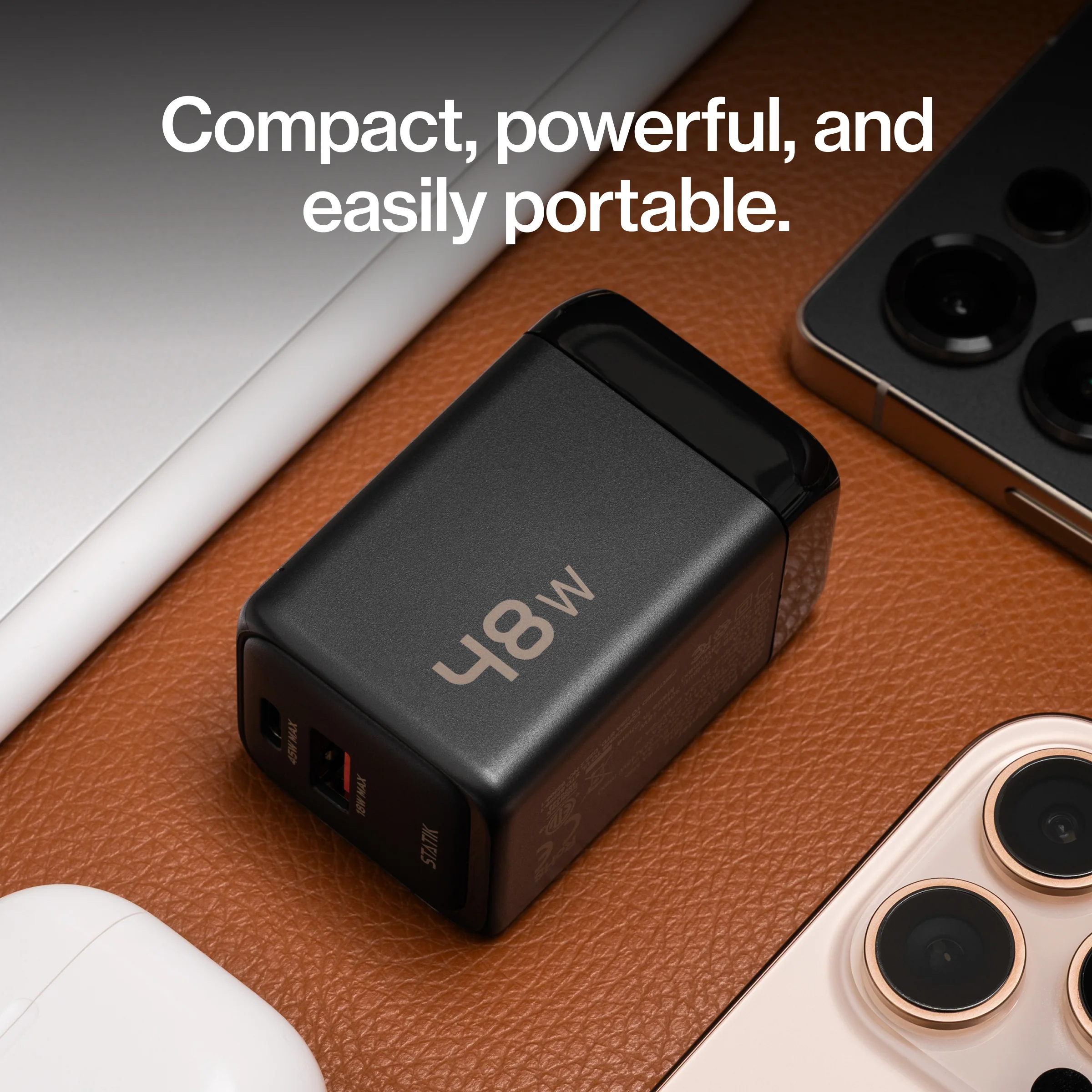 48W GaN Charger Global | Includes 3 International Plug Adapters (EU, UK, AU) - Image 9