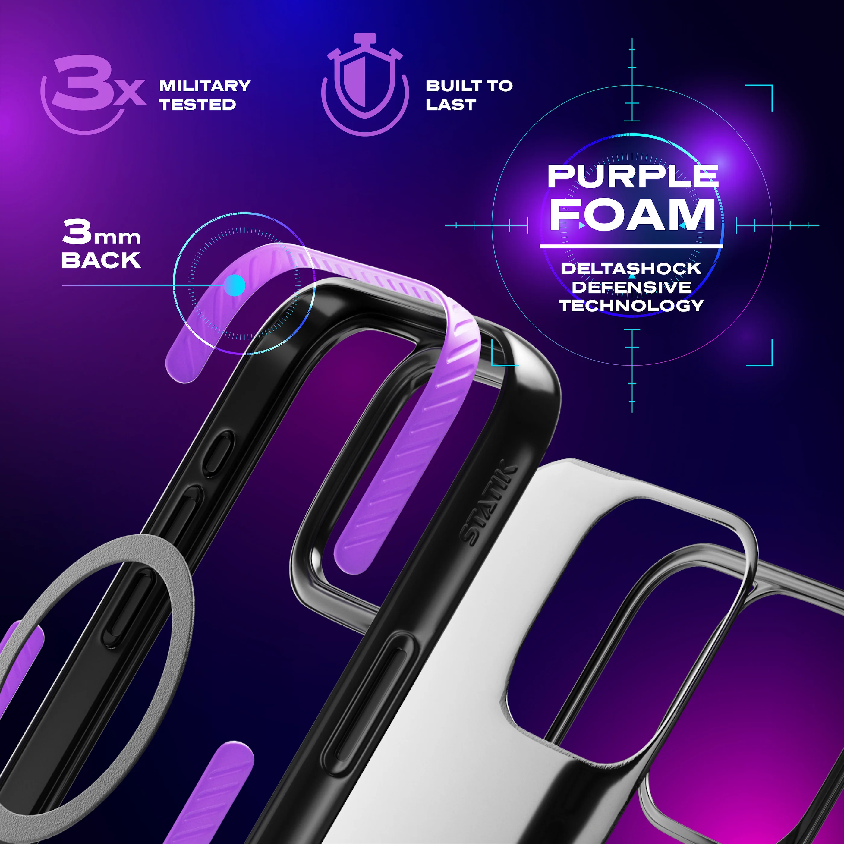 DeltaShock™ Phone Case | Iridescent - Image 3