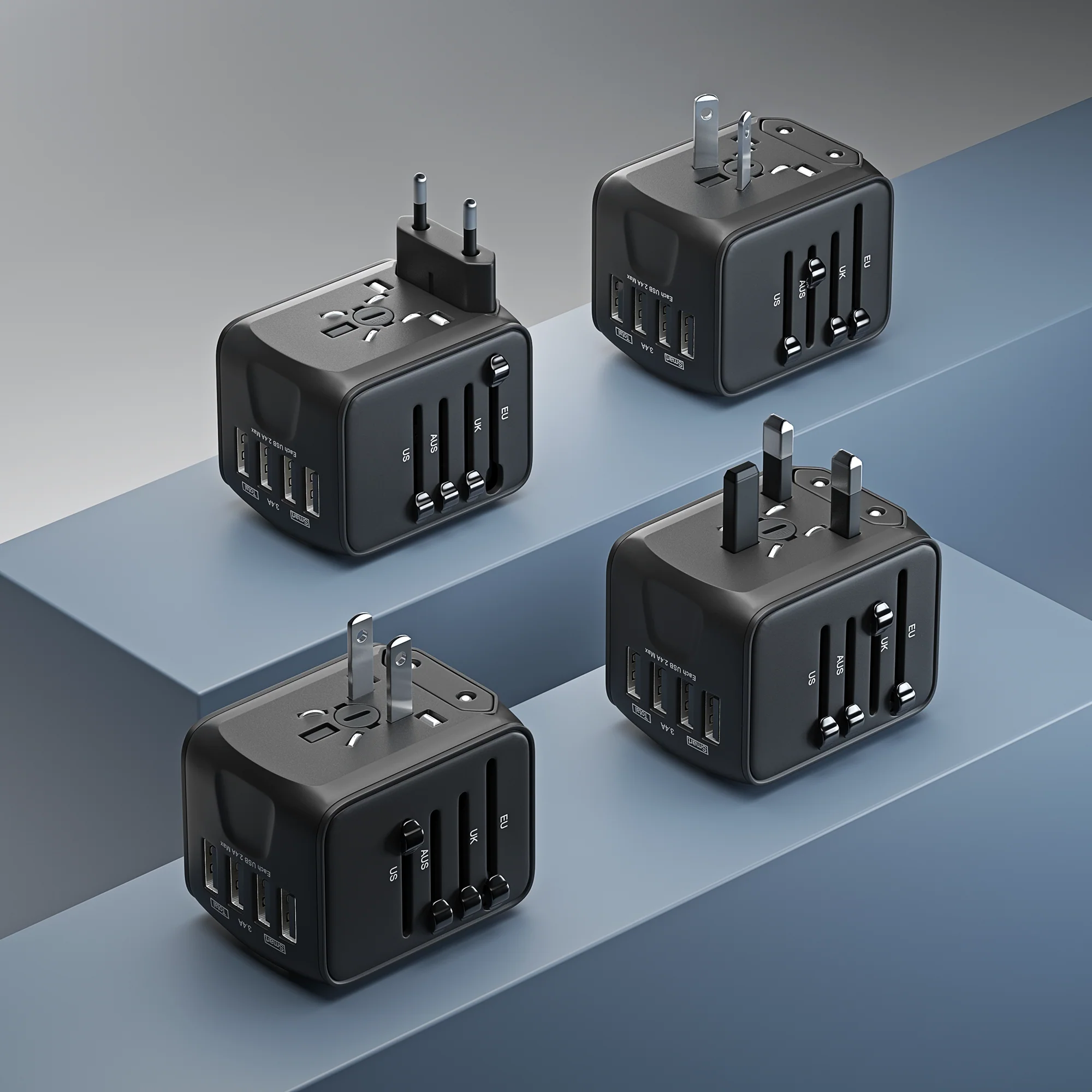 GloboCharge™ 12W | Universal Travel Adapter | Worldwide Power Plug Adapter - Image 5