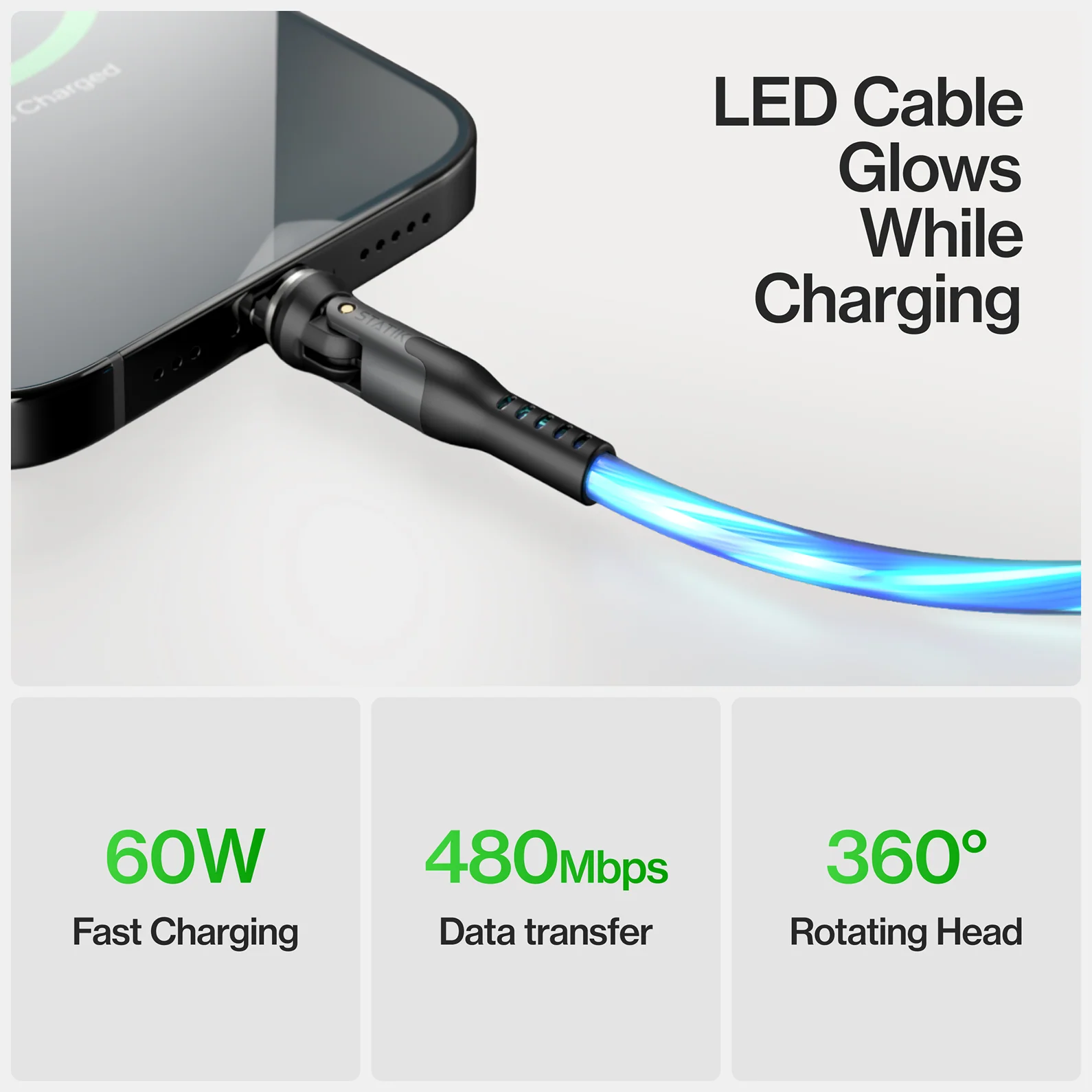 GloBright® 360 Pro | Universal Magnetic Charge & Data Cable - Image 7