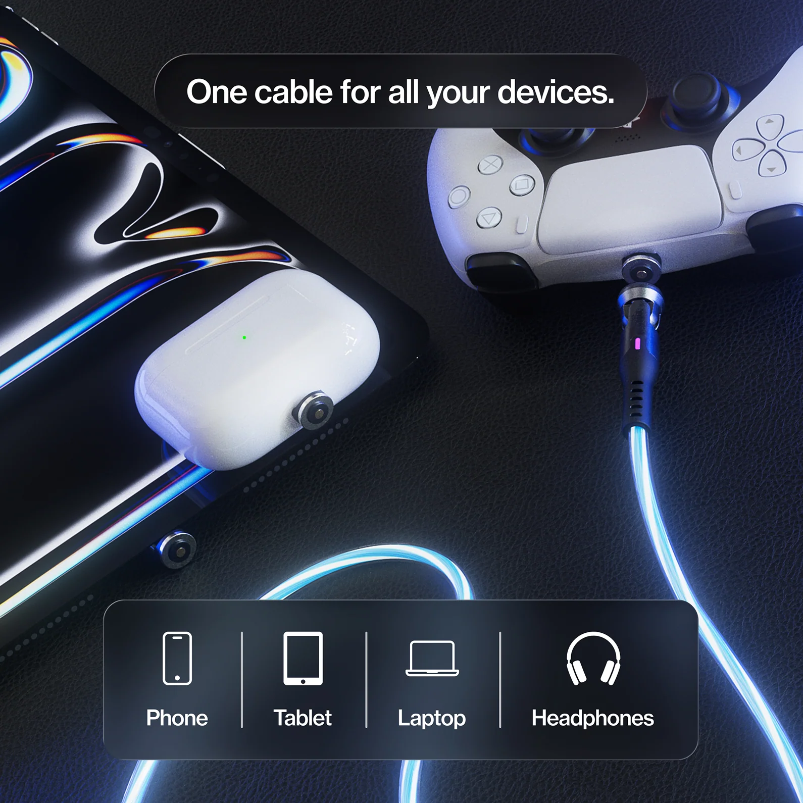 GloBright® 360 Pro | Universal Magnetic Charge & Data Cable - Image 9