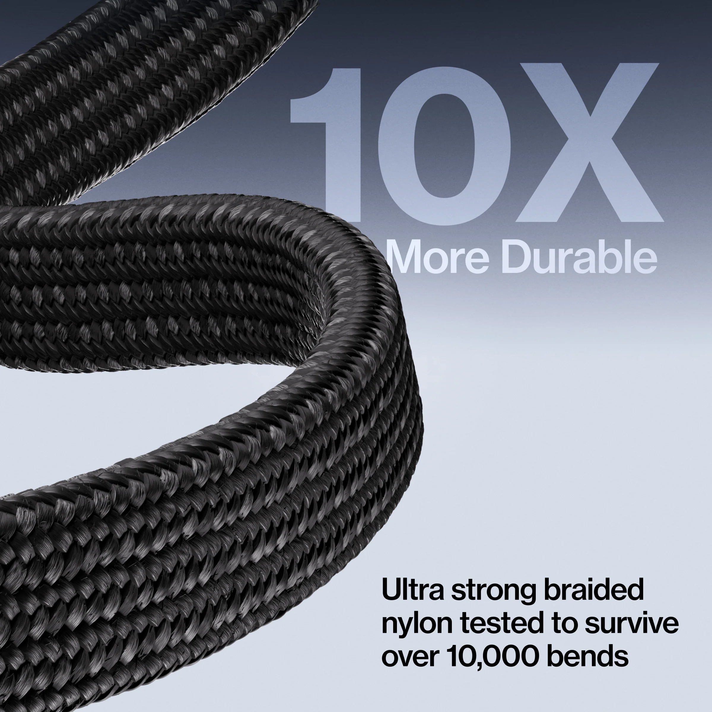 MagStack® Slim Pro | Tangle-Free Magnetic Nylon | Fast Charging Data Cable - Image 4