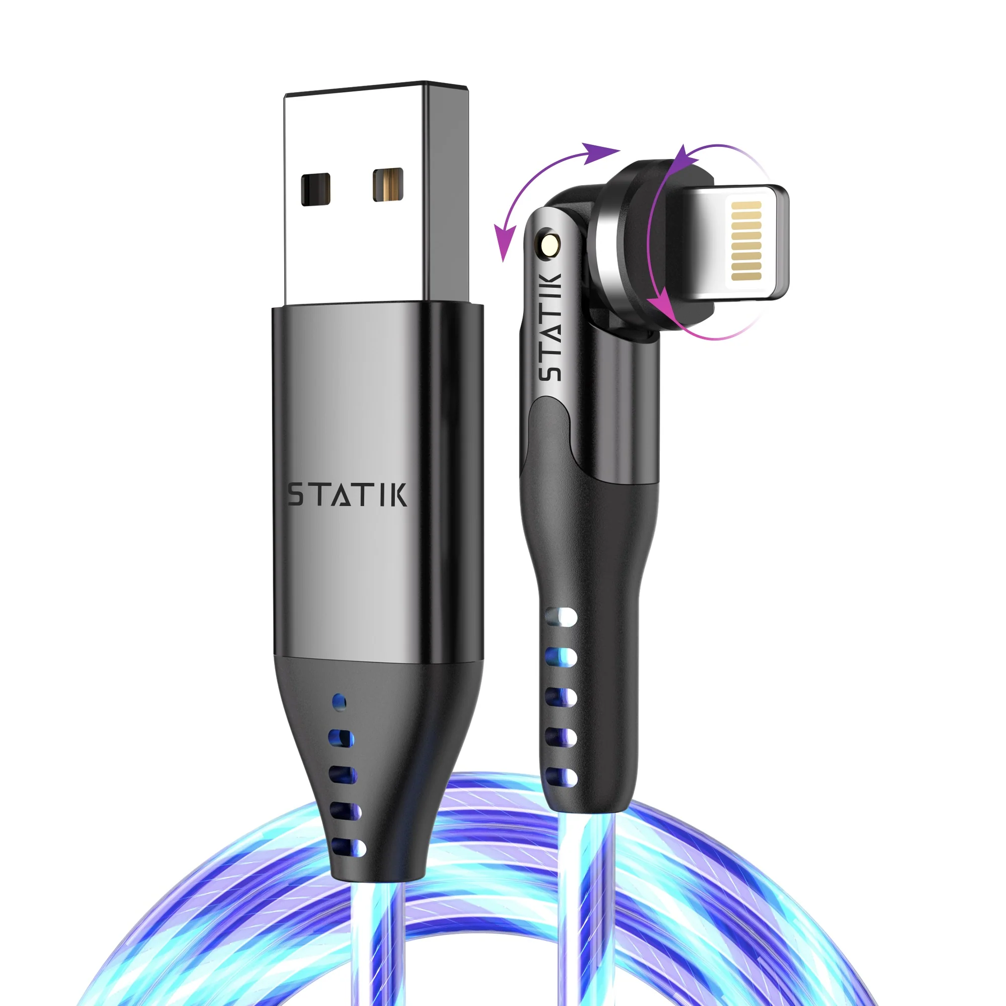 PowerPivot® GloBright® | USB-A to USB-C or Lightning | Data & Charge - Image 9
