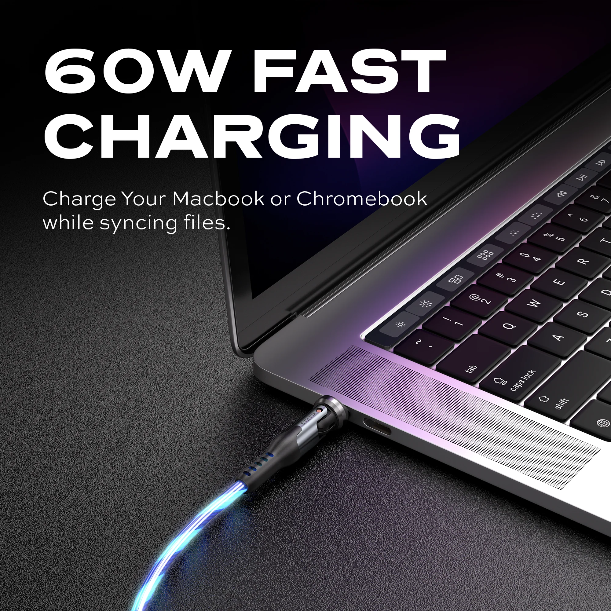 PowerPivot® GloBright® Pro | USB-C to USB-C | Rotating head - Data & Fast Charge | 6.6ft (2m) - Image 6