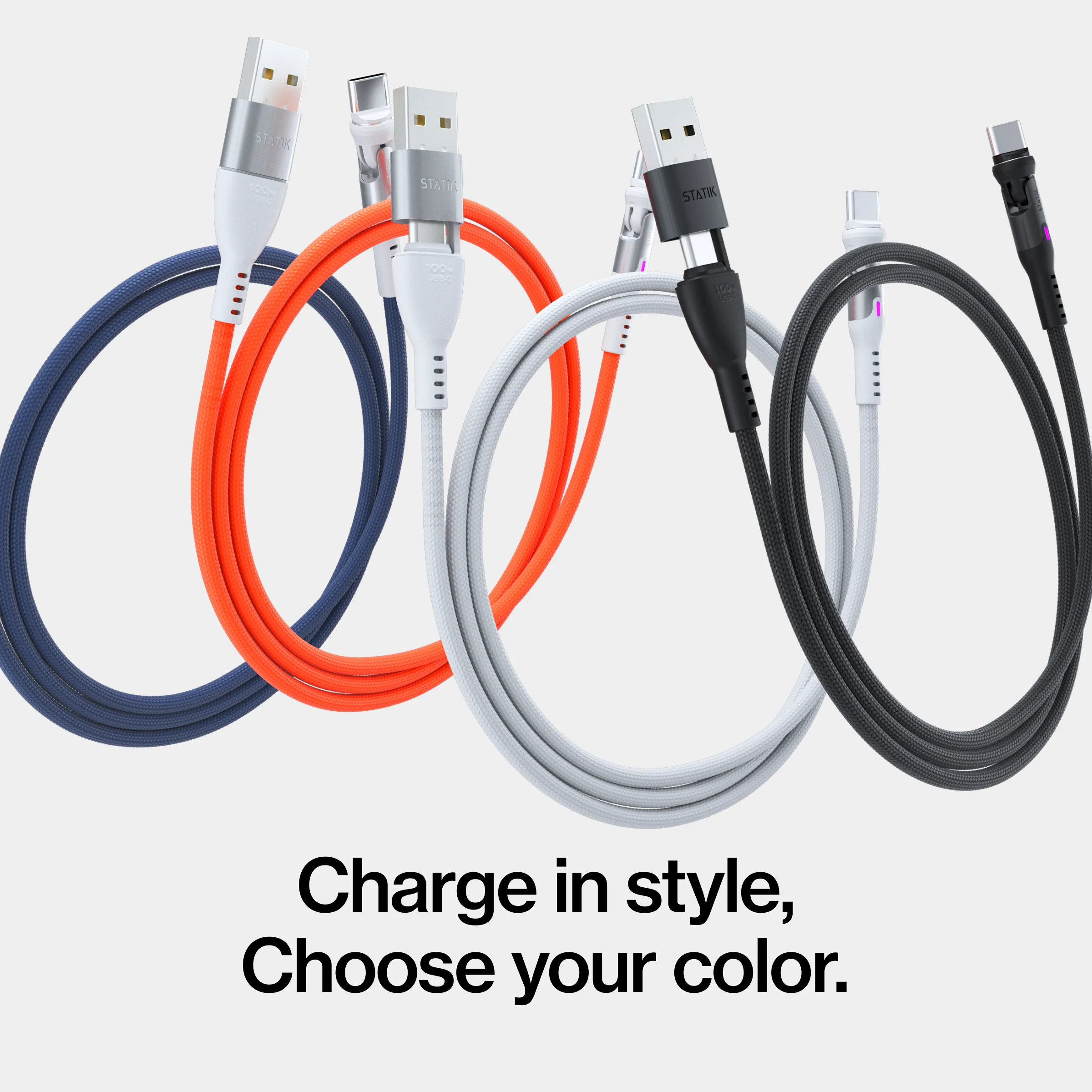 Statik® 360 Pro | 100W Universal Charge & Data Cable - Image 45