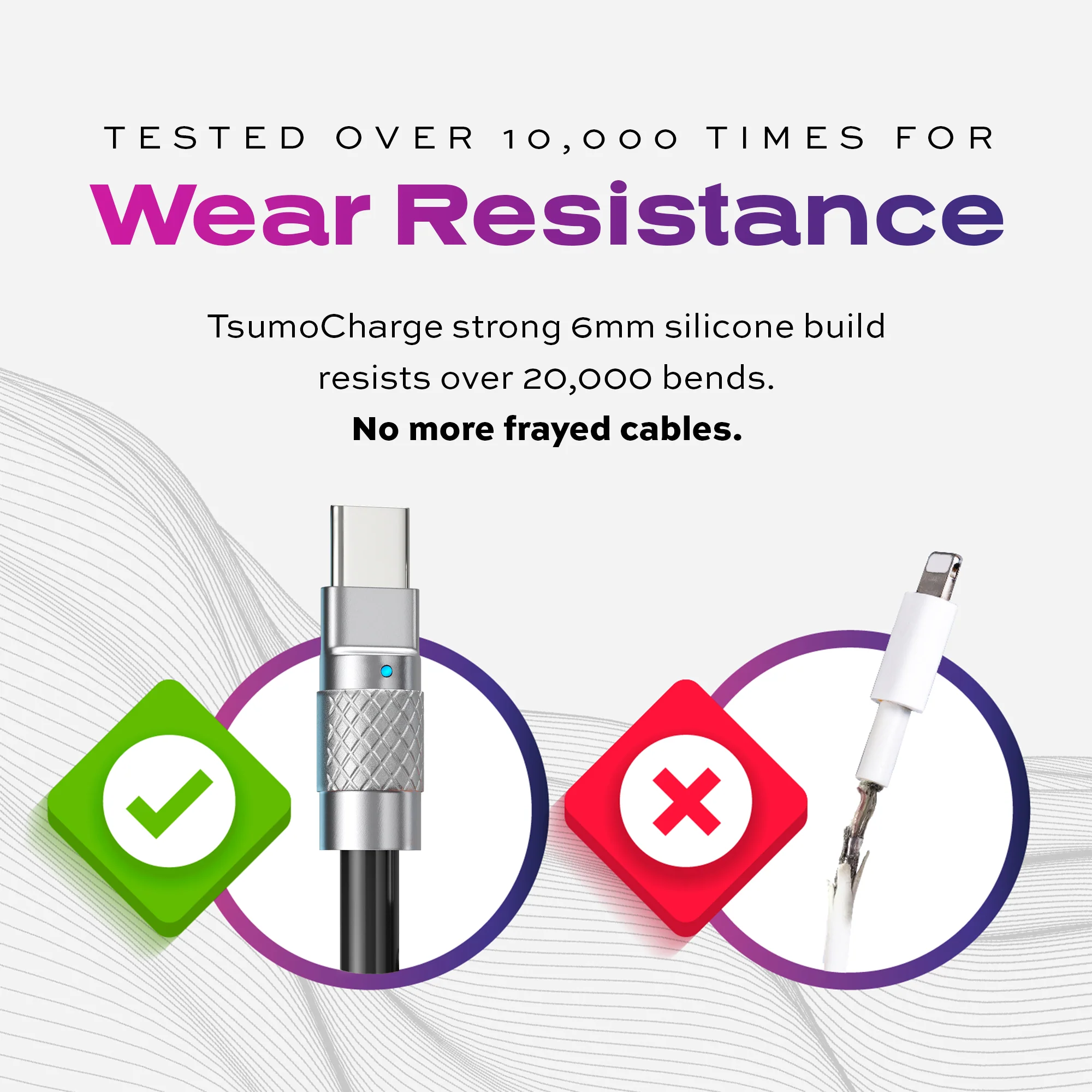 TsumoCharge® | 100W Silicone Charging Cable | USB-C | Black - Image 8