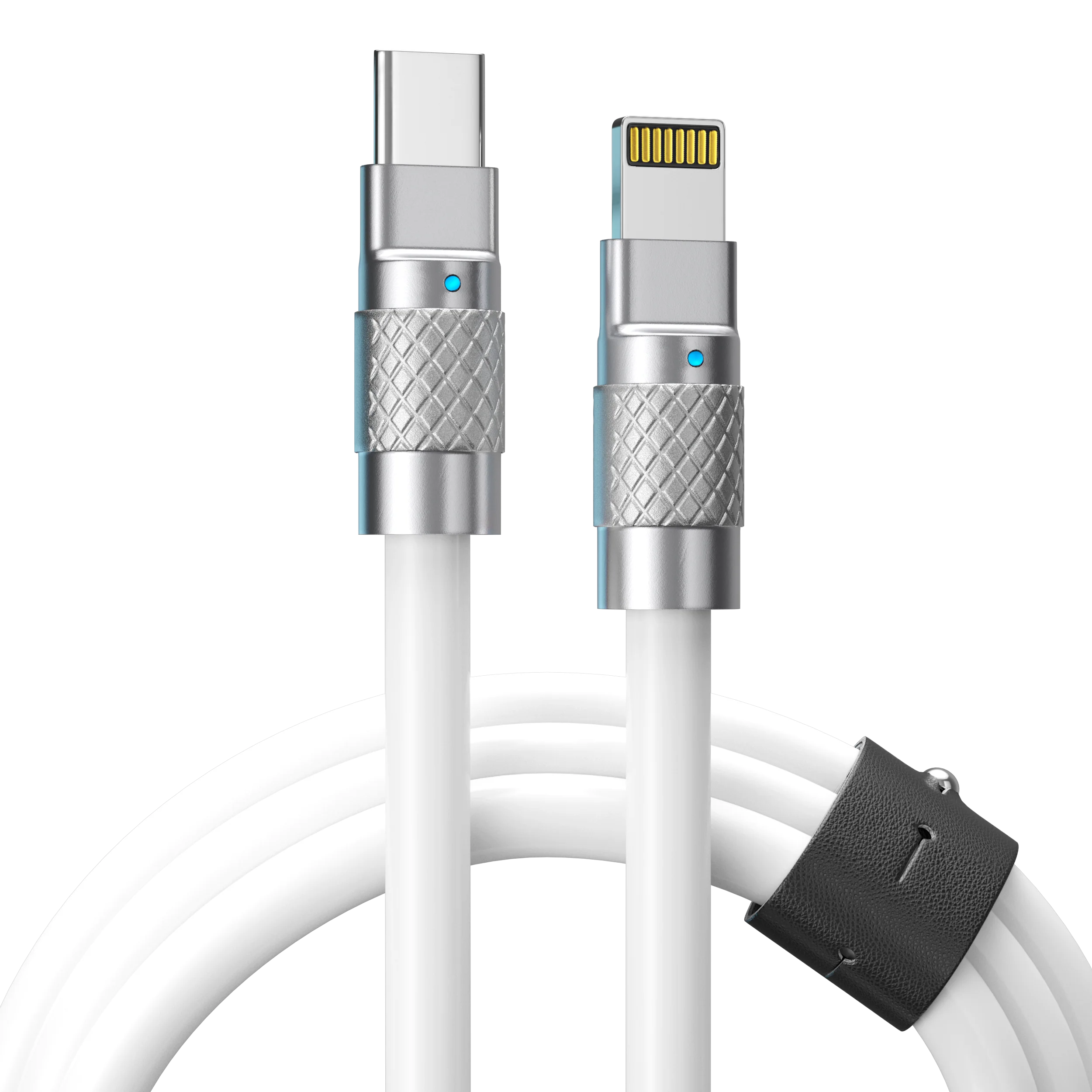 TsumoCharge® | 100W Silicone Charging Cable | White - Image 11